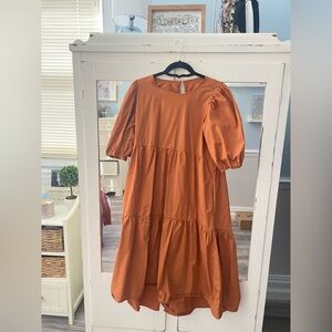 Boutique Rust Dress